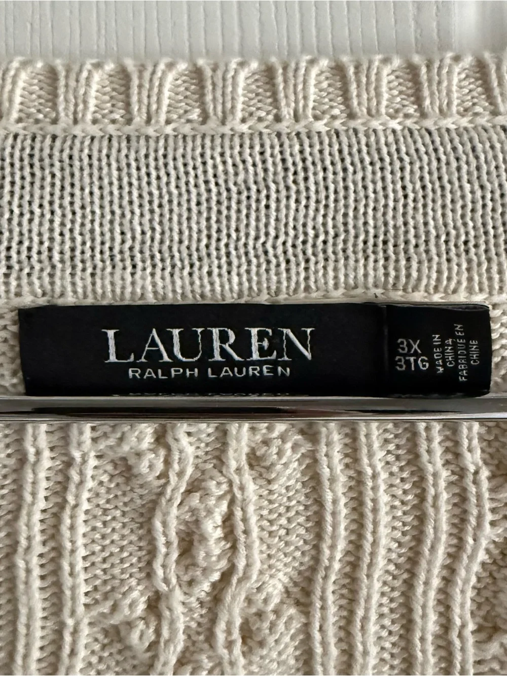 Ralph Lauren Black Label pristine cableknit